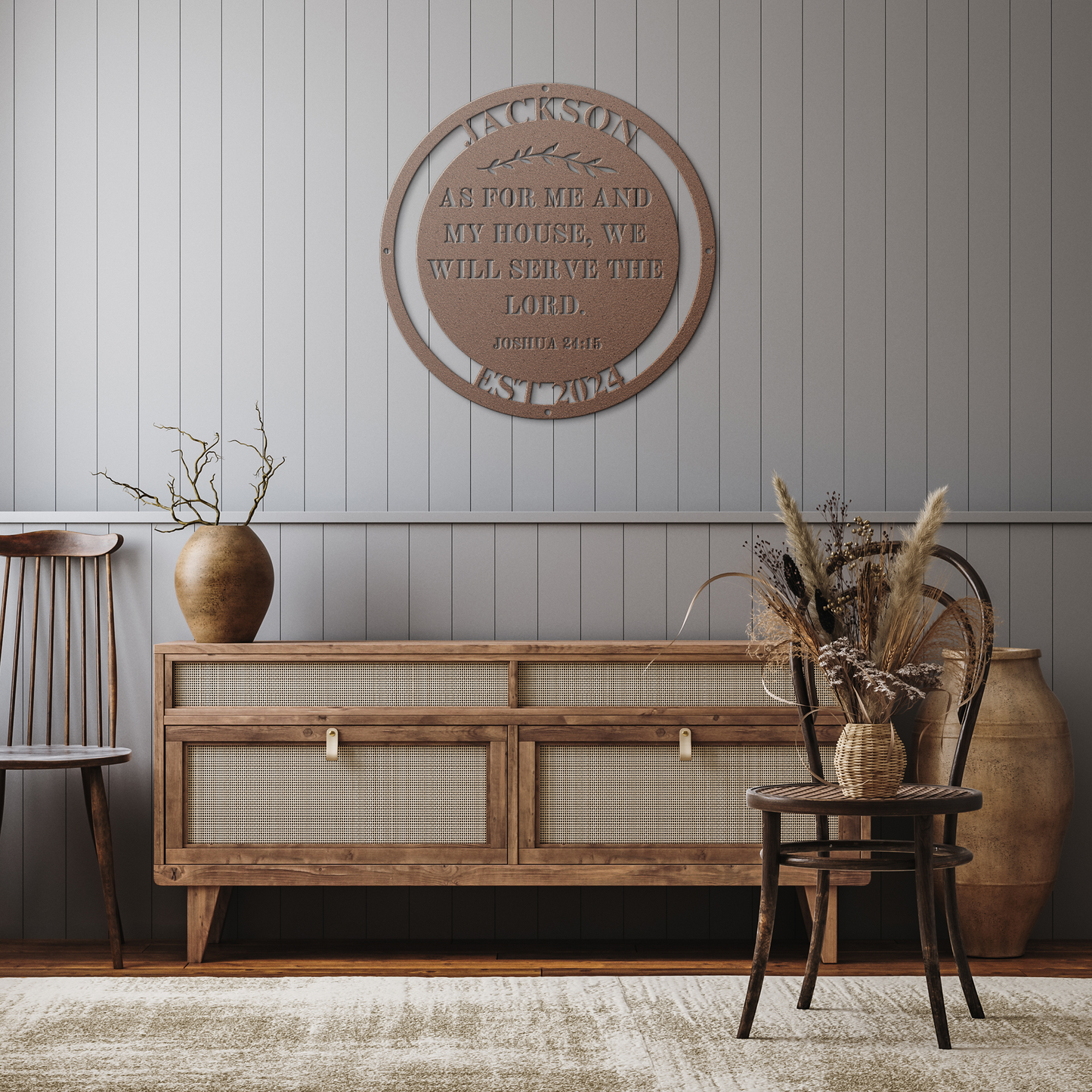 Personalized_As_for_me_and_my_house_Di_Copper_Rustic_Hallway_Mockup.png