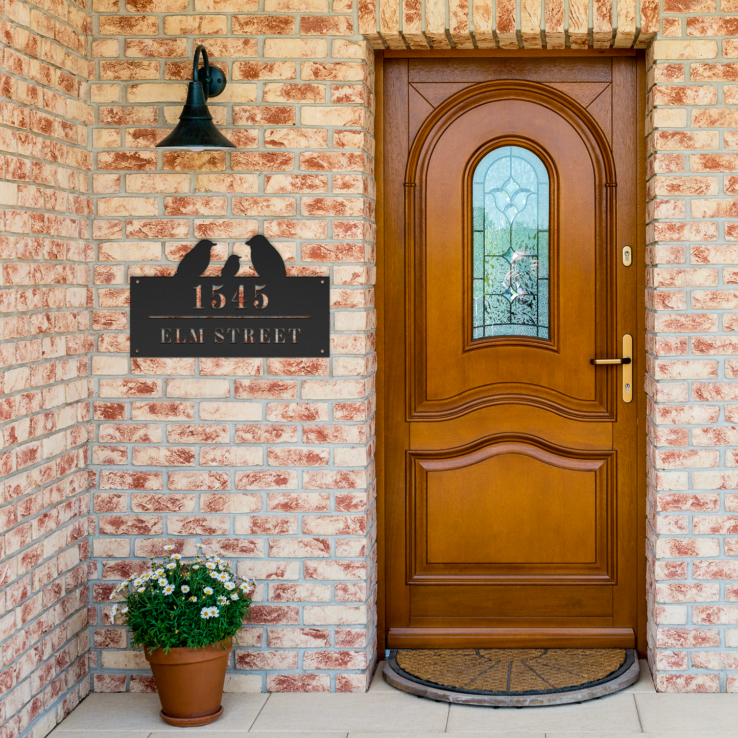 Personalized_Sparrow_Steel_Die-Cut_Addre_Black_Brick_Entrance_Mockup.png