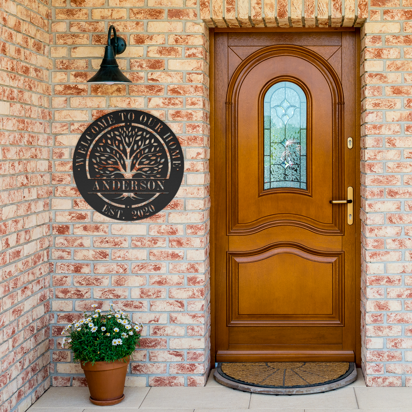 Personalized_Tree_of_Life_Die-Cut_Steel__Black_Brick_Entrance_Mockup.png